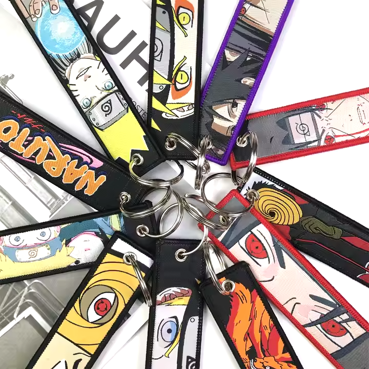 Embroidered Anime Flight Tag
