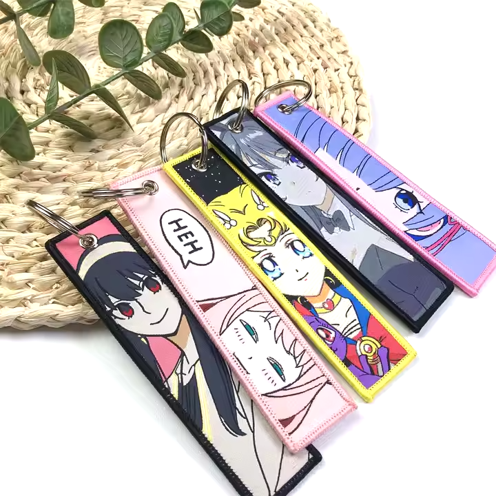 Embroidered Anime Flight Tag