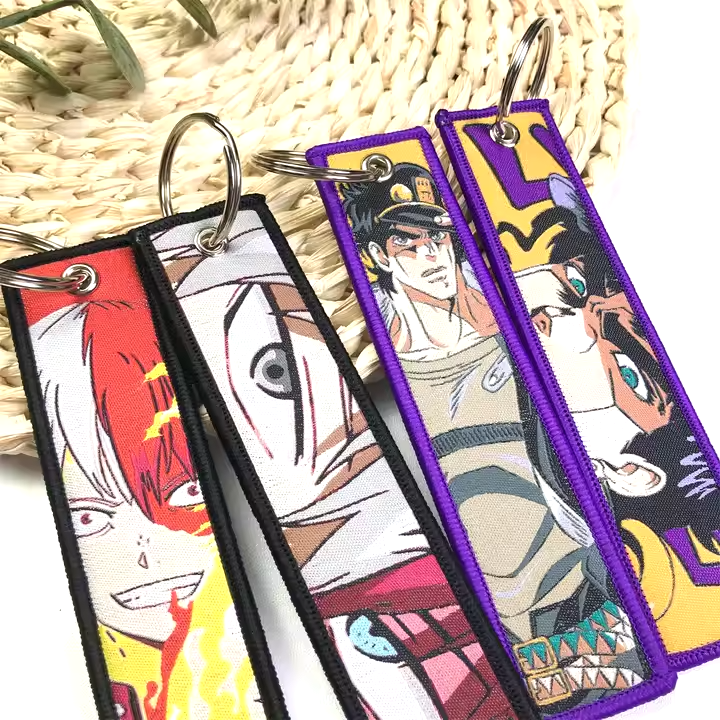 Embroidered Anime Flight Tag
