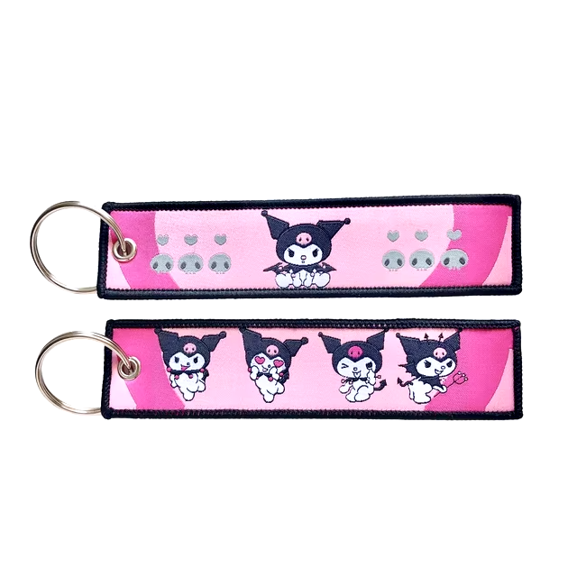 Embroidered Anime Flight Tag